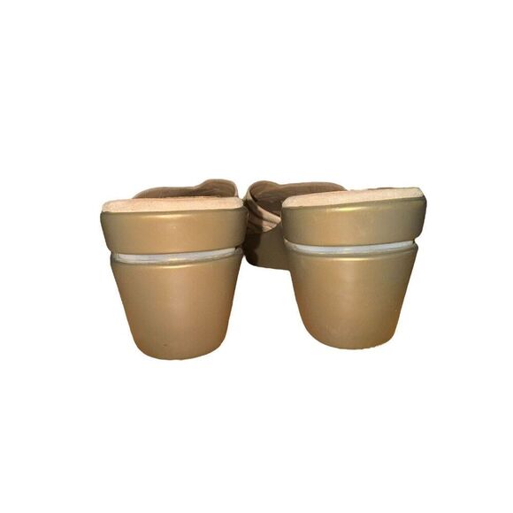 Cole Haan tan/ taupe Peep Toe Platform Sandal Women's Sz 10 Great Condition - Picture 9 of 10